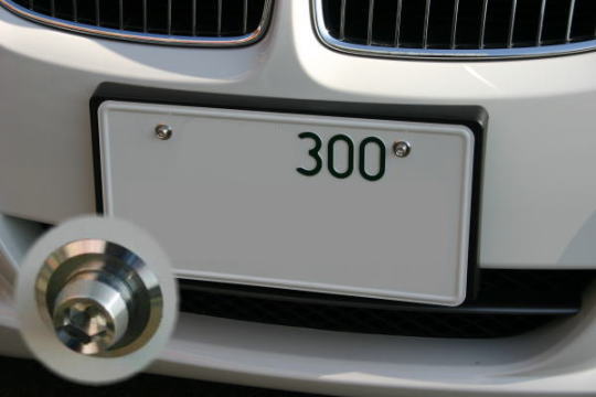 ライセンスボルト（BMW330i/E90)